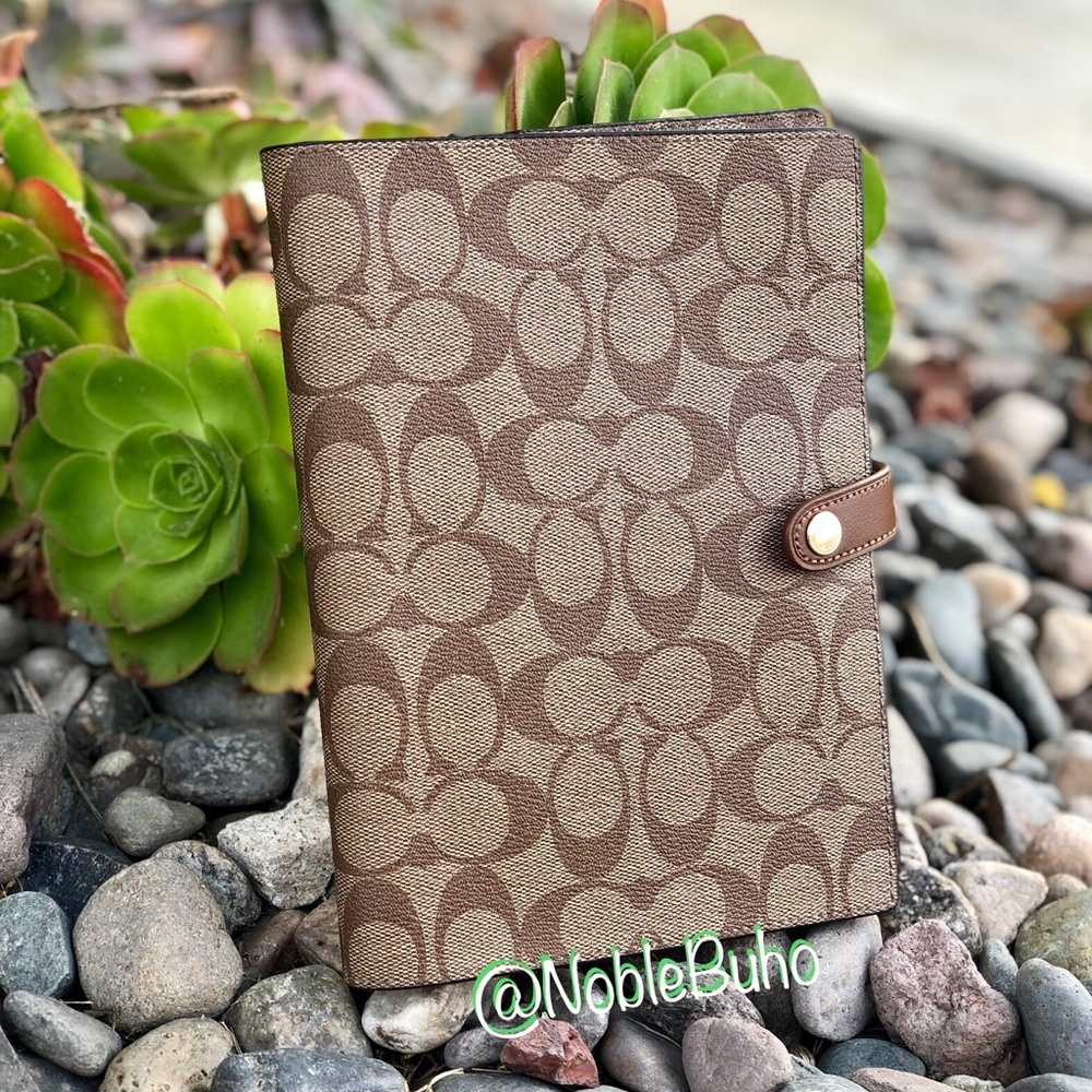 COACH Notebook in Signature Coated Canvas NWT - Picture 8 of 8